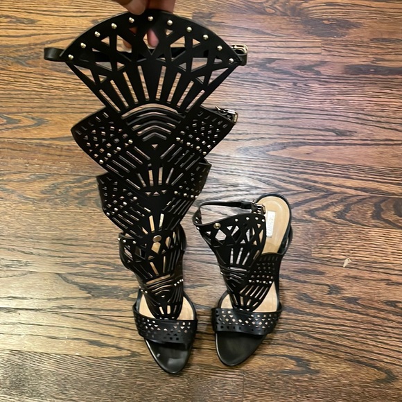 Shoes - SCHUTZ Brasiliana Convertible Laser-Cut Sandal. NIB